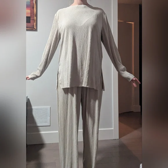 H&M Cream Ribbed Knit Set - Picture 2 of 5